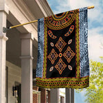 Cameroon Bamileke Toghu Pattern Garden Flag Bamenda Royal Cultural Design