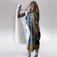 Cameroon Bamileke Toghu Pattern Hooded Blanket Bamenda Royal Cultural Design