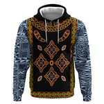 Cameroon Bamileke Toghu Pattern Hoodie Bamenda Royal Cultural Design