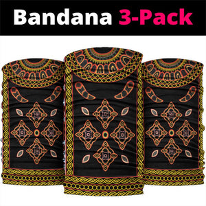 Cameroon Bamileke Toghu Pattern Neck Gaiter Bamenda Royal Cultural Design