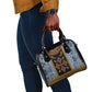 Cameroon Bamileke Toghu Pattern Shoulder Handbag Bamenda Royal Cultural Design