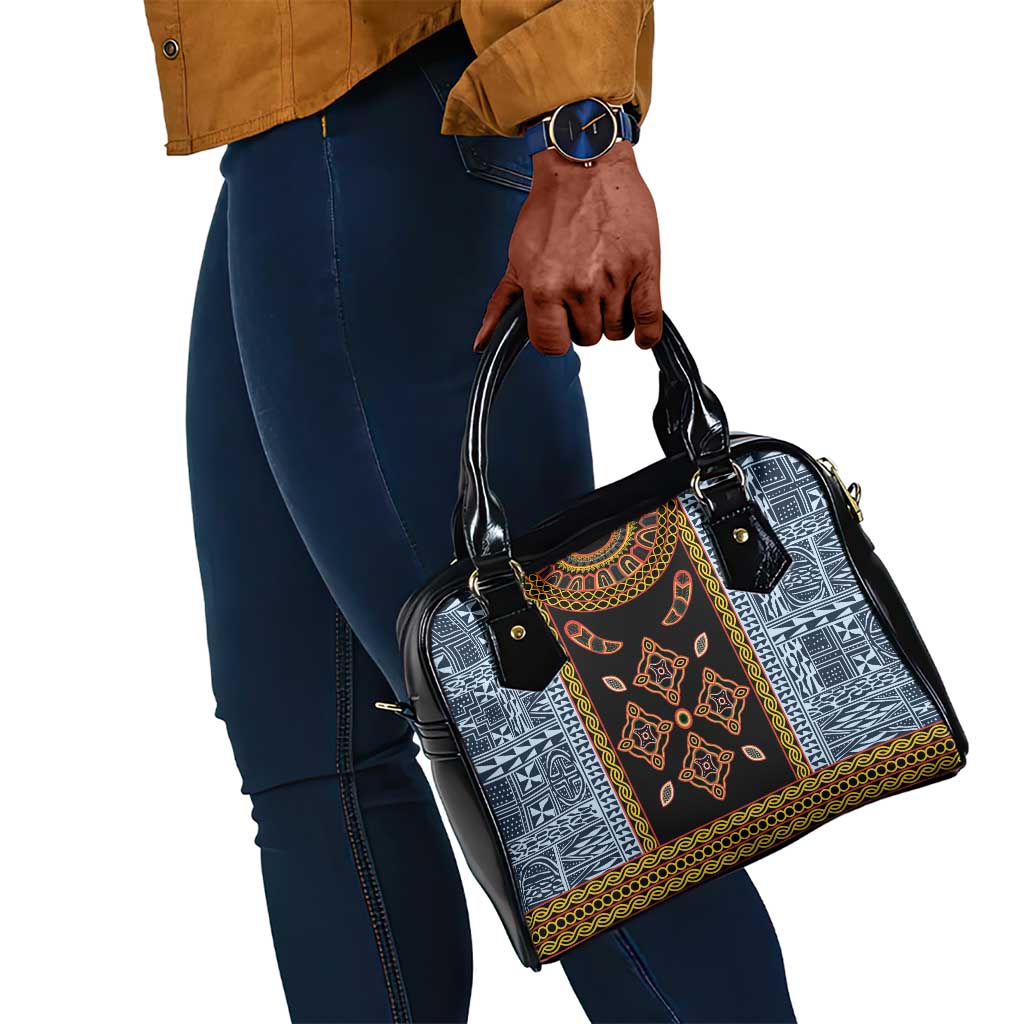 Cameroon Bamileke Toghu Pattern Shoulder Handbag Bamenda Royal Cultural Design
