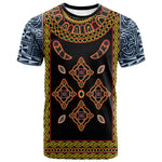 Cameroon Bamileke Toghu Pattern T shirt Bamenda Royal Cultural Design