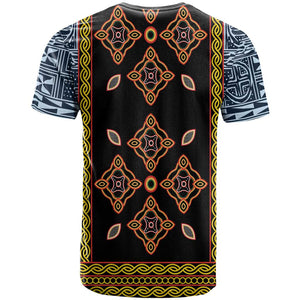 Cameroon Bamileke Toghu Pattern T shirt Bamenda Royal Cultural Design