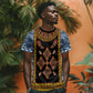 Cameroon Bamileke Toghu Pattern T shirt Bamenda Royal Cultural Design