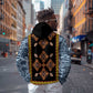 Cameroon Bamileke Toghu Pattern Zip Hoodie Bamenda Royal Cultural Design