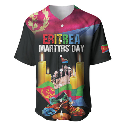 Personalized Eritrea Martyrs Day Baseball Jersey Eritrea EPLF Honoring Shida Heroes