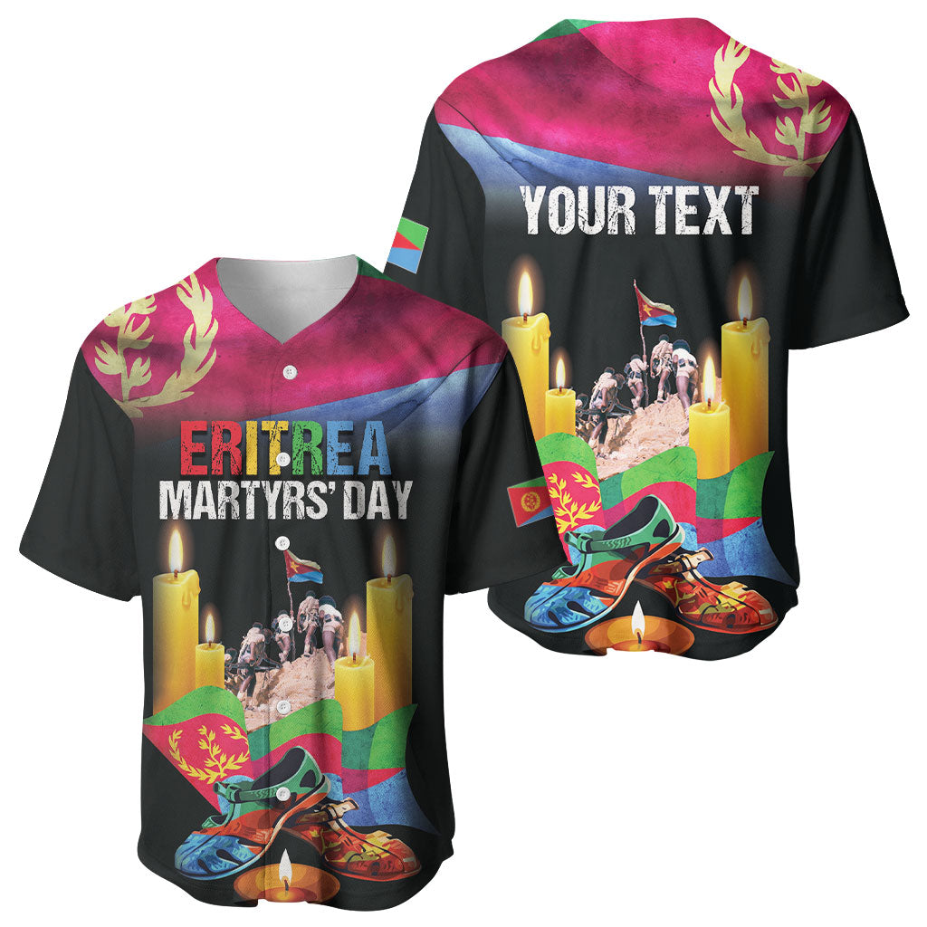 Personalized Eritrea Martyrs Day Baseball Jersey Eritrea EPLF Honoring Shida Heroes