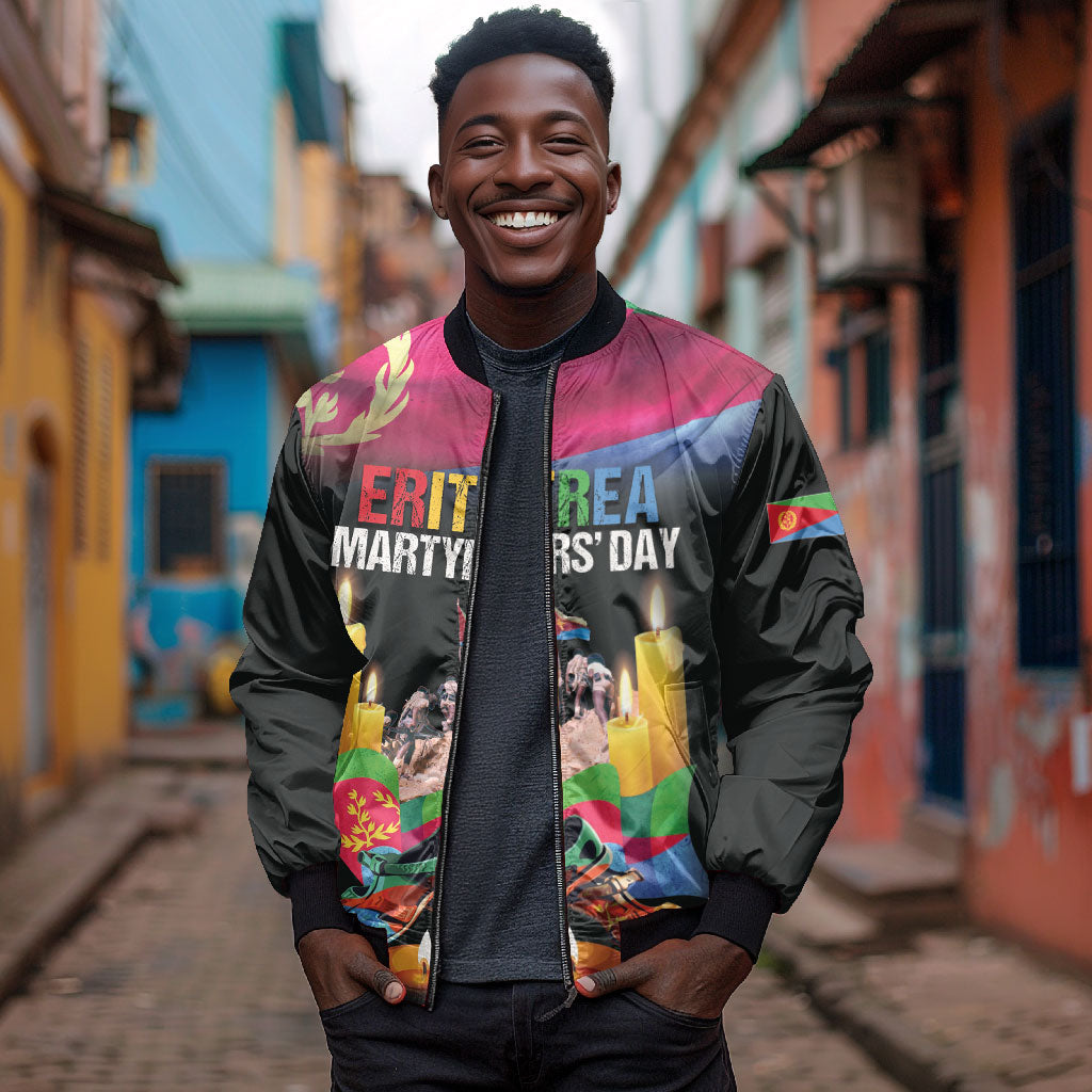 Personalized Eritrea Martyrs Day Bomber Jacket Eritrea EPLF Honoring Shida Heroes