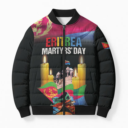 Personalized Eritrea Martyrs Day Bomber Puffer Jacket Eritrea EPLF Honoring Shida Heroes