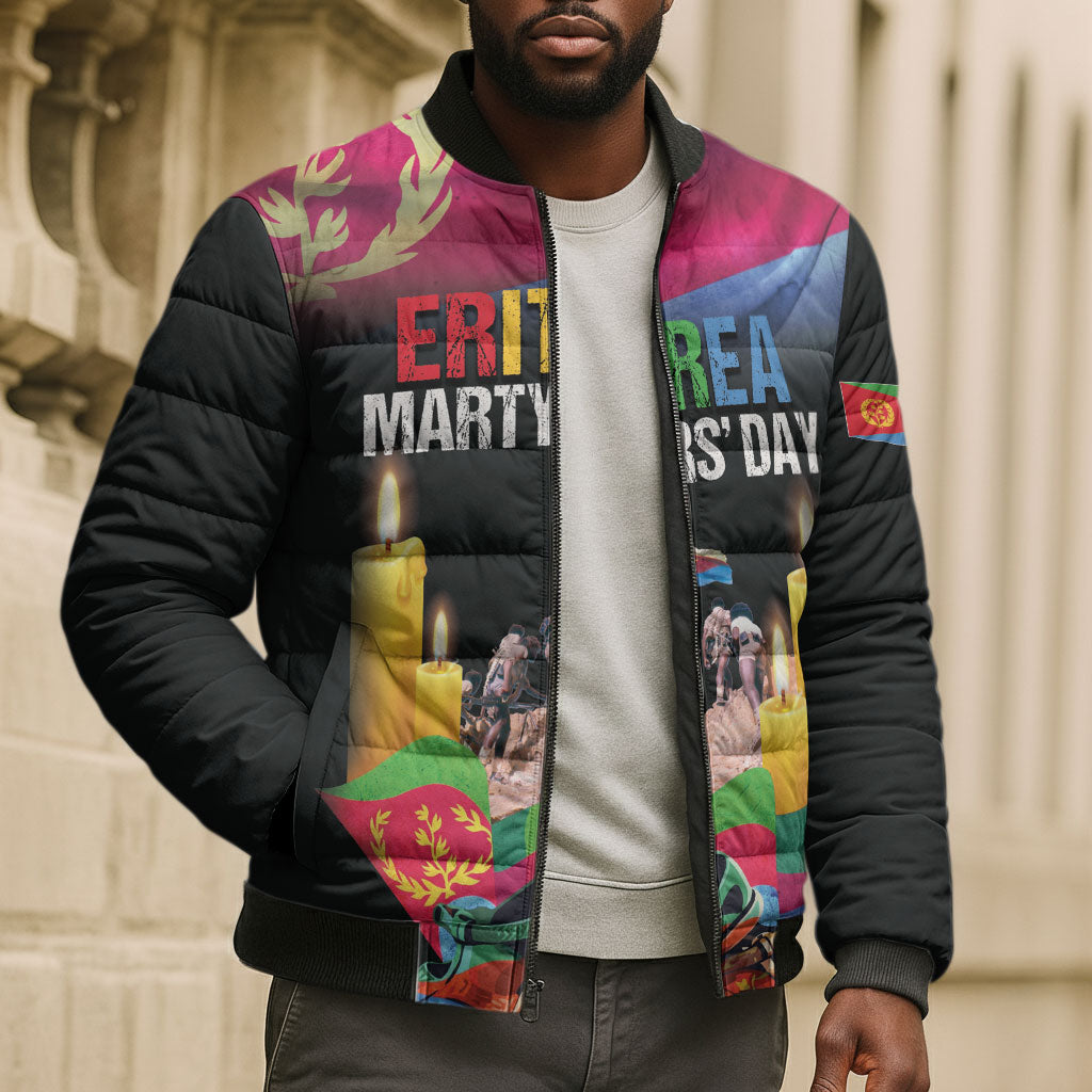Personalized Eritrea Martyrs Day Bomber Puffer Jacket Eritrea EPLF Honoring Shida Heroes