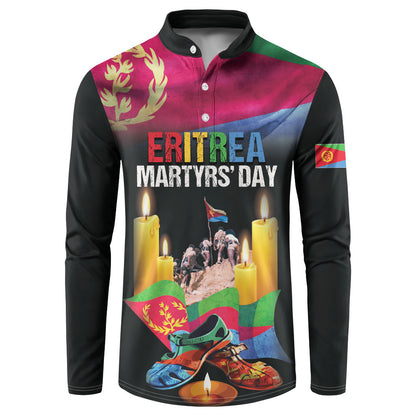 Personalized Eritrea Martyrs Day Button Sweatshirt Eritrea EPLF Honoring Shida Heroes