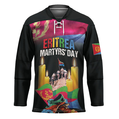 Personalized Eritrea Martyrs Day Hockey Jersey Eritrea EPLF Honoring Shida Heroes