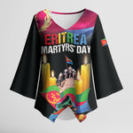 Personalized Eritrea Martyrs Day Kimono Sleeve Blouse Eritrea EPLF Honoring Shida Heroes