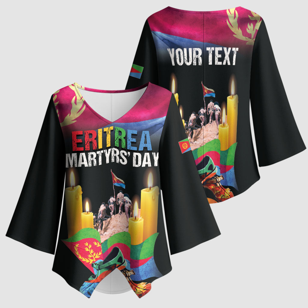 Personalized Eritrea Martyrs Day Kimono Sleeve Blouse Eritrea EPLF Honoring Shida Heroes