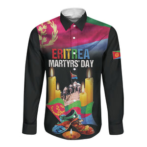 Personalized Eritrea Martyrs Day Long Sleeve Button Shirt Eritrea EPLF Honoring Shida Heroes
