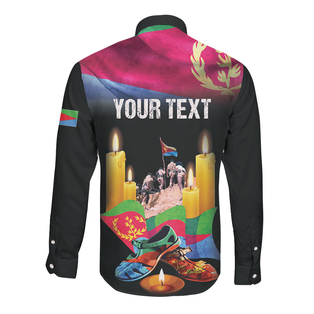 Personalized Eritrea Martyrs Day Long Sleeve Button Shirt Eritrea EPLF Honoring Shida Heroes