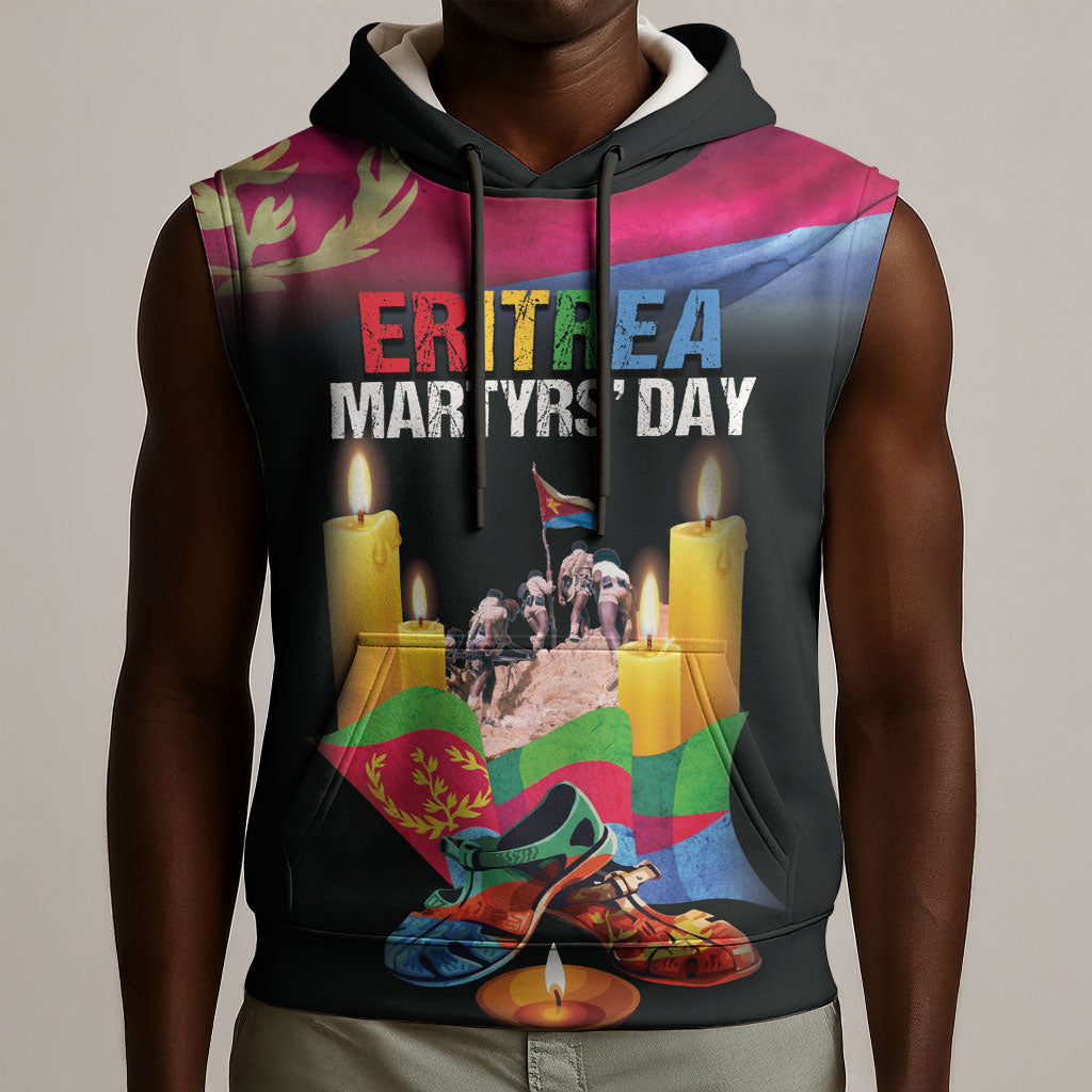 Personalized Eritrea Martyrs Day Sleeveless Hoodie Eritrea EPLF Honoring Shida Heroes