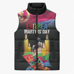Personalized Eritrea Martyrs Day Sleeveless Puffer Jacket Eritrea EPLF Honoring Shida Heroes