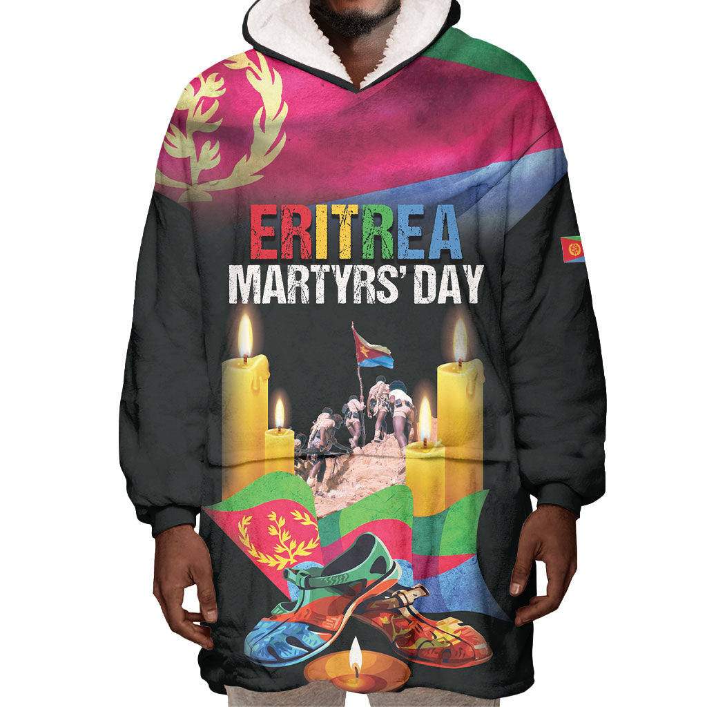 Personalized Eritrea Martyrs Day Wearable Blanket Hoodie Eritrea EPLF Honoring Shida Heroes