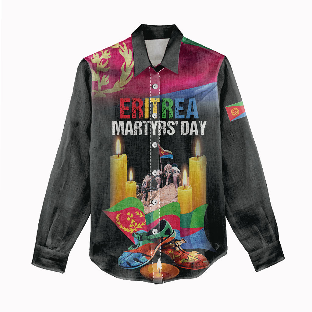 Personalized Eritrea Martyrs Day Women Casual Shirt Eritrea EPLF Honoring Shida Heroes