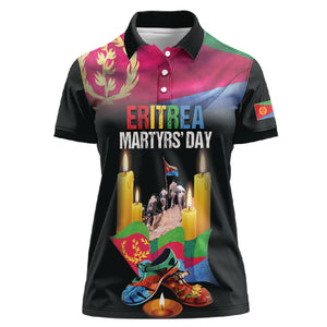 Personalized Eritrea Martyrs Day Women Polo Shirt Eritrea EPLF Honoring Shida Heroes