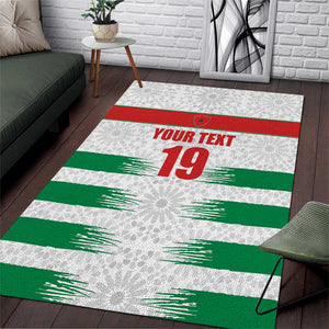 Custom Morocco Football Area Rug Road To Football Glory - African Pride