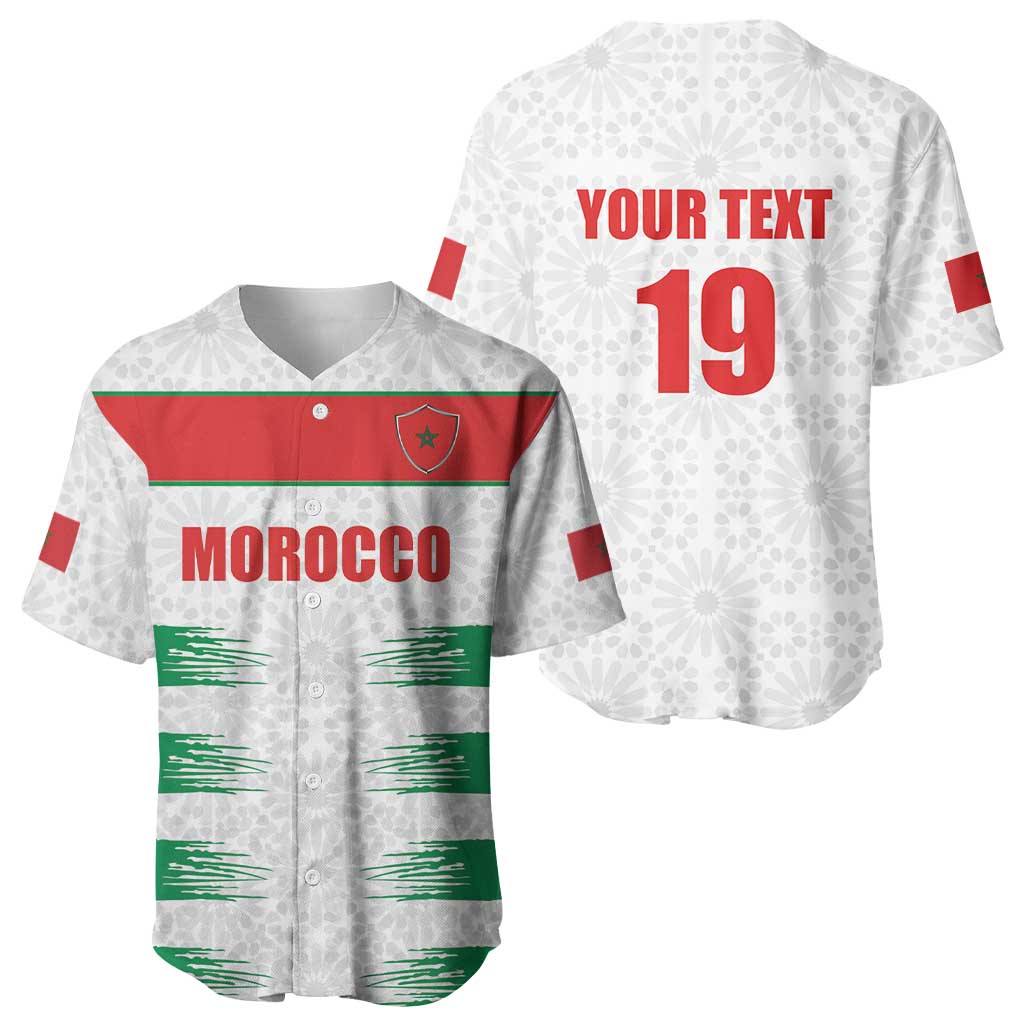 Custom Morocco Football Baseball Jersey Road To Football Glory LT19