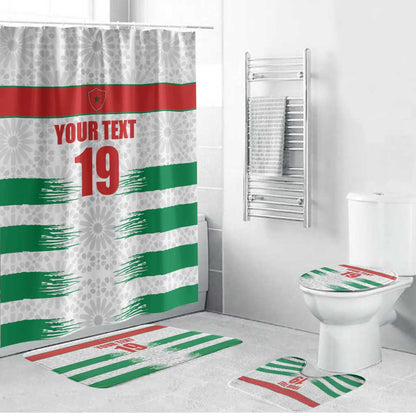 Custom Morocco Football Bathroom Set Road To Football Glory - African Pride
