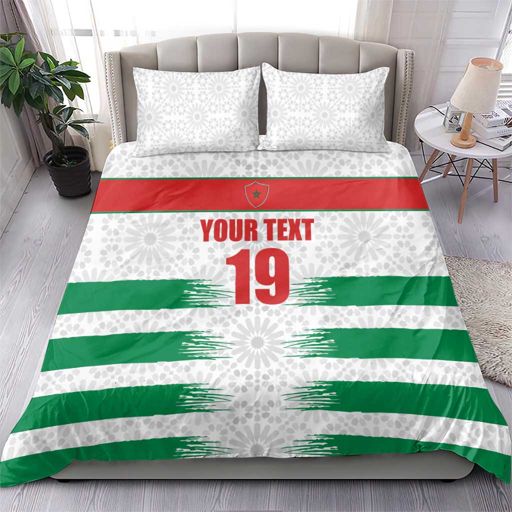 Custom Morocco Football Bedding Set Road To Football Glory - African Pride