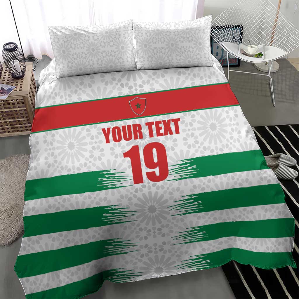 Custom Morocco Football Bedding Set Road To Football Glory - African Pride
