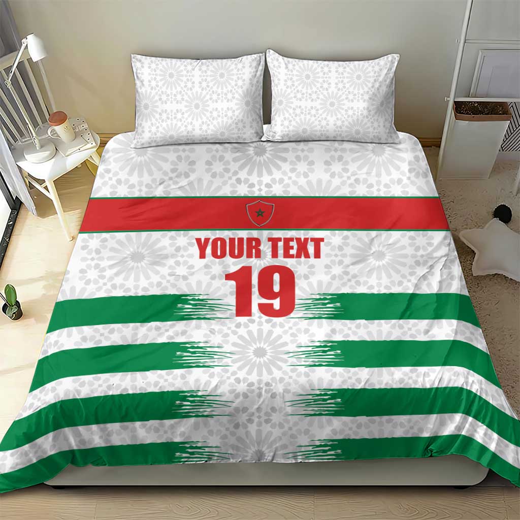 Custom Morocco Football Bedding Set Road To Football Glory - African Pride