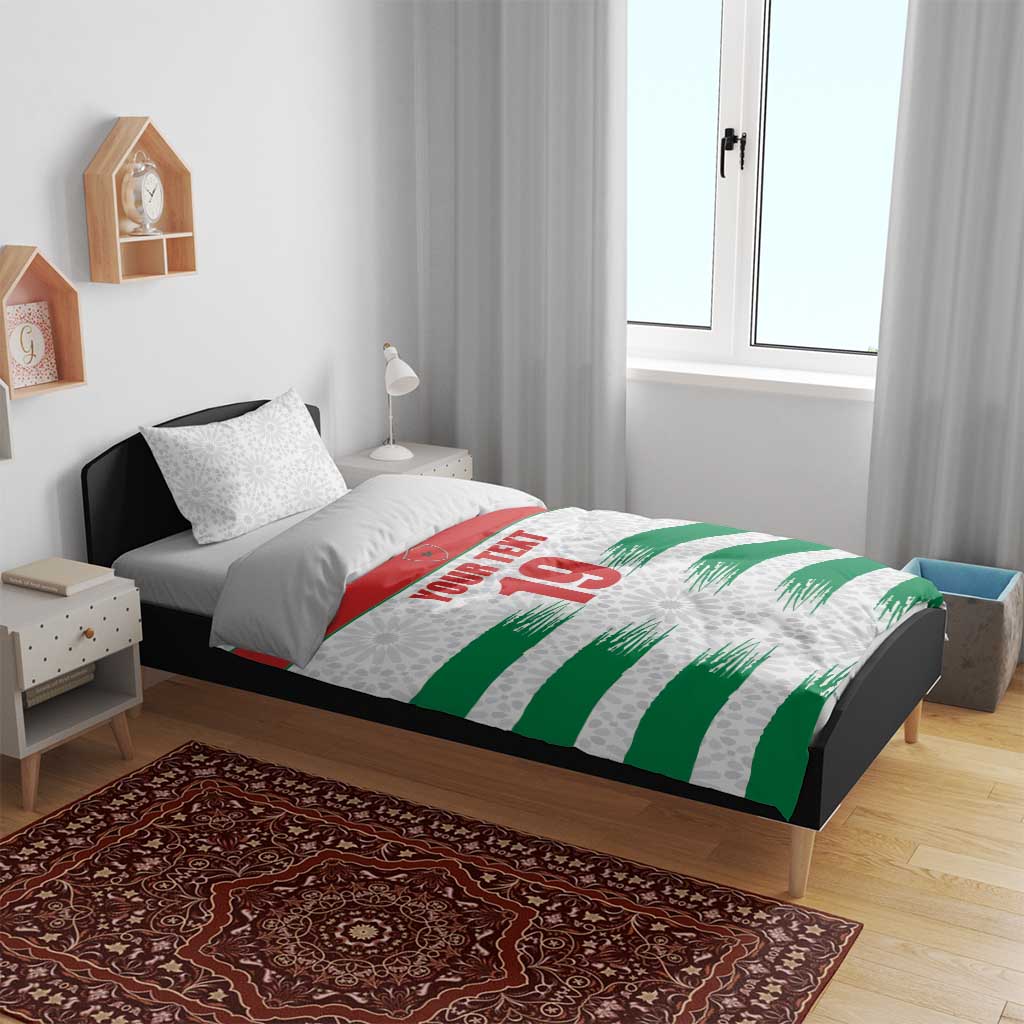 Custom Morocco Football Bedding Set Road To Football Glory - African Pride