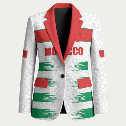Custom Morocco Football Blazer Road To Football Glory - African Pride