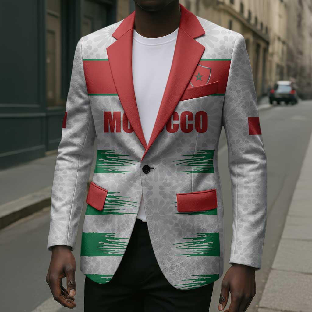 Custom Morocco Football Blazer Road To Football Glory - African Pride