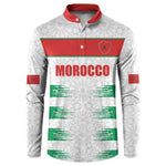 Custom Morocco Football Button Sweatshirt Road To Football Glory