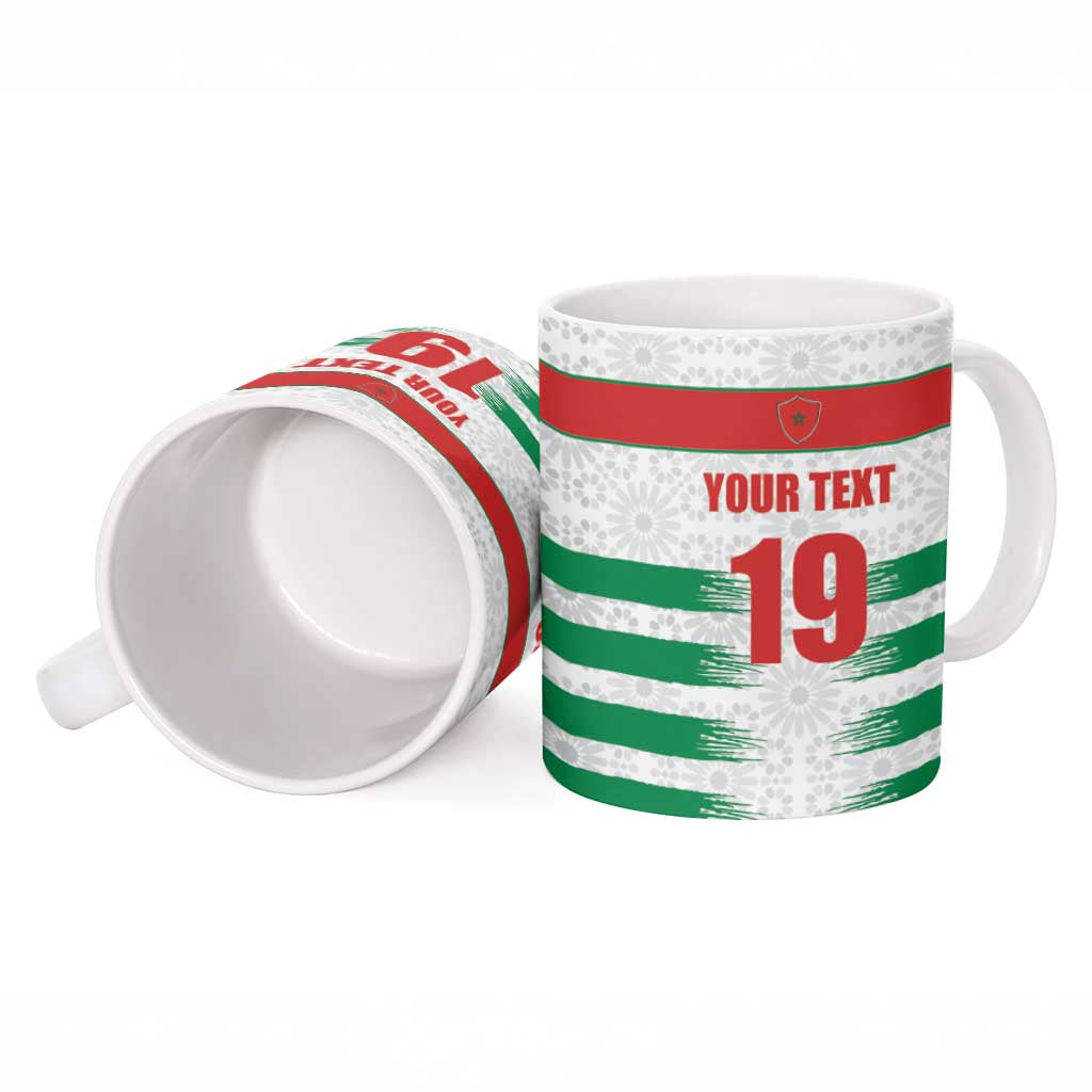 Custom Morocco Football Ceramic Mug Road To Football Glory - African Pride