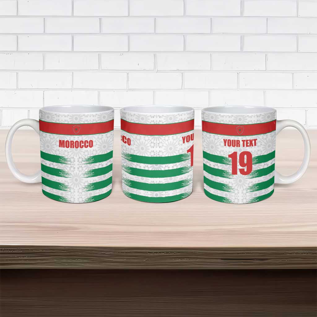 Custom Morocco Football Ceramic Mug Road To Football Glory - African Pride