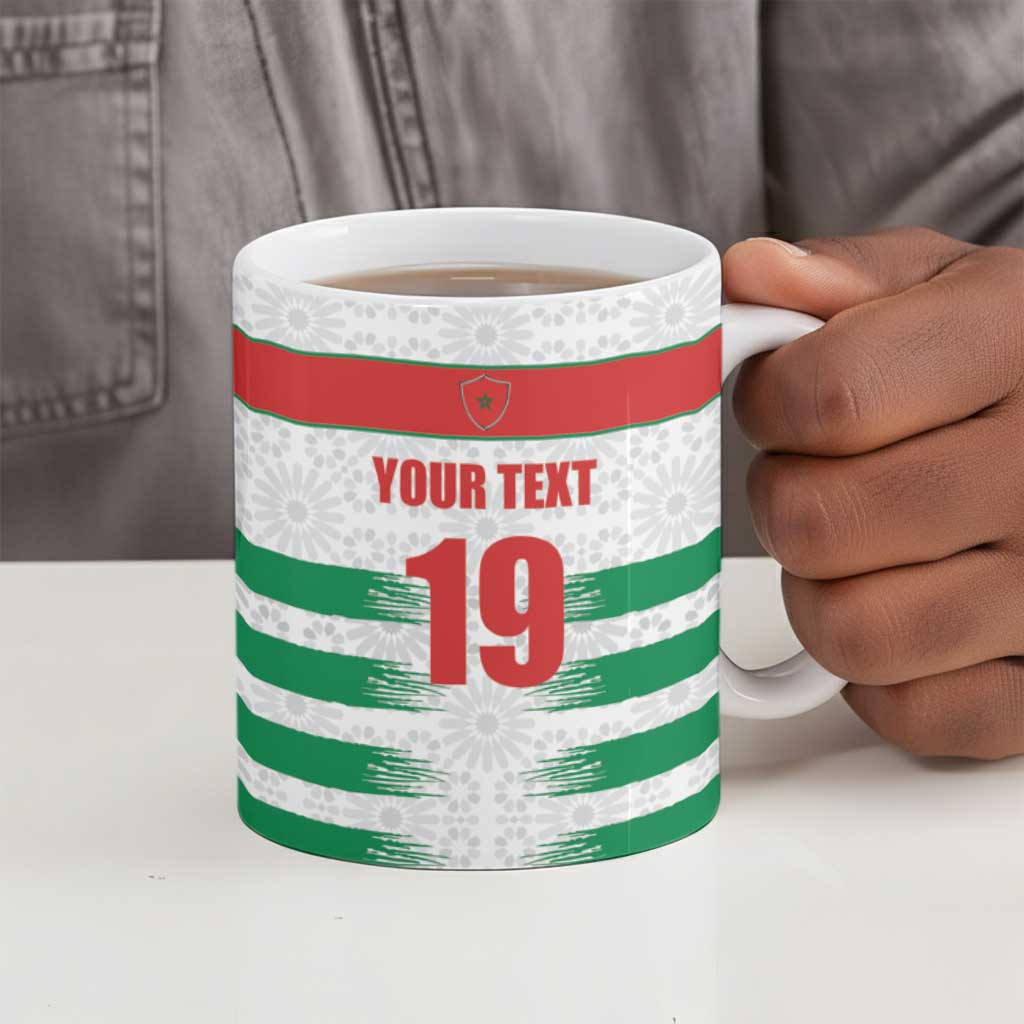 Custom Morocco Football Ceramic Mug Road To Football Glory - African Pride