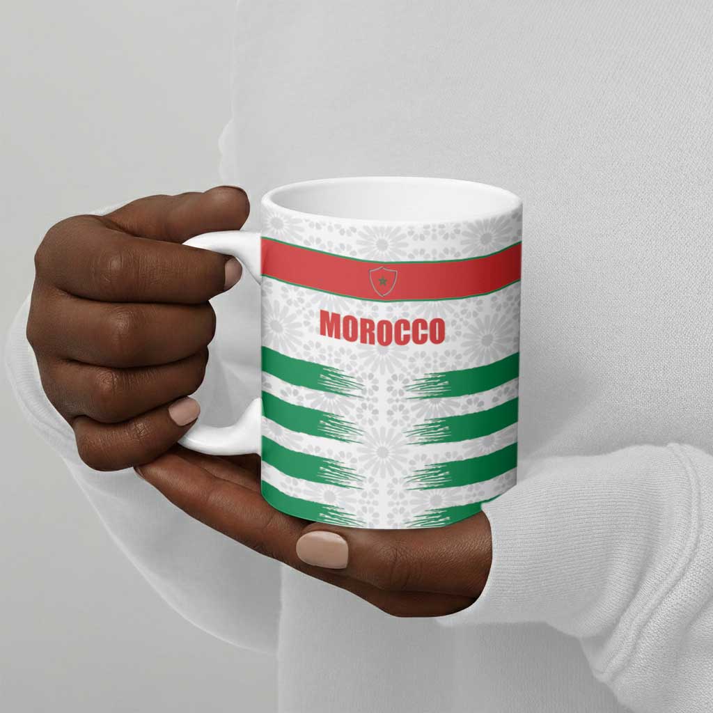 Custom Morocco Football Ceramic Mug Road To Football Glory - African Pride