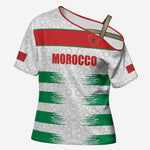 Custom Morocco Football Cross Shoulder Shirt Road To Football Glory - African Pride