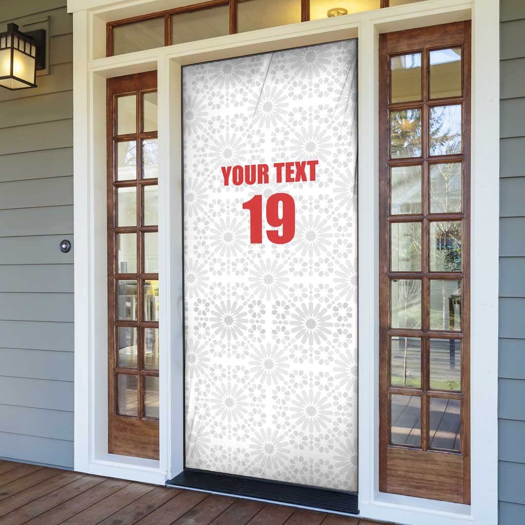 Custom Morocco Football Door Cover Road To Football Glory - African Pride