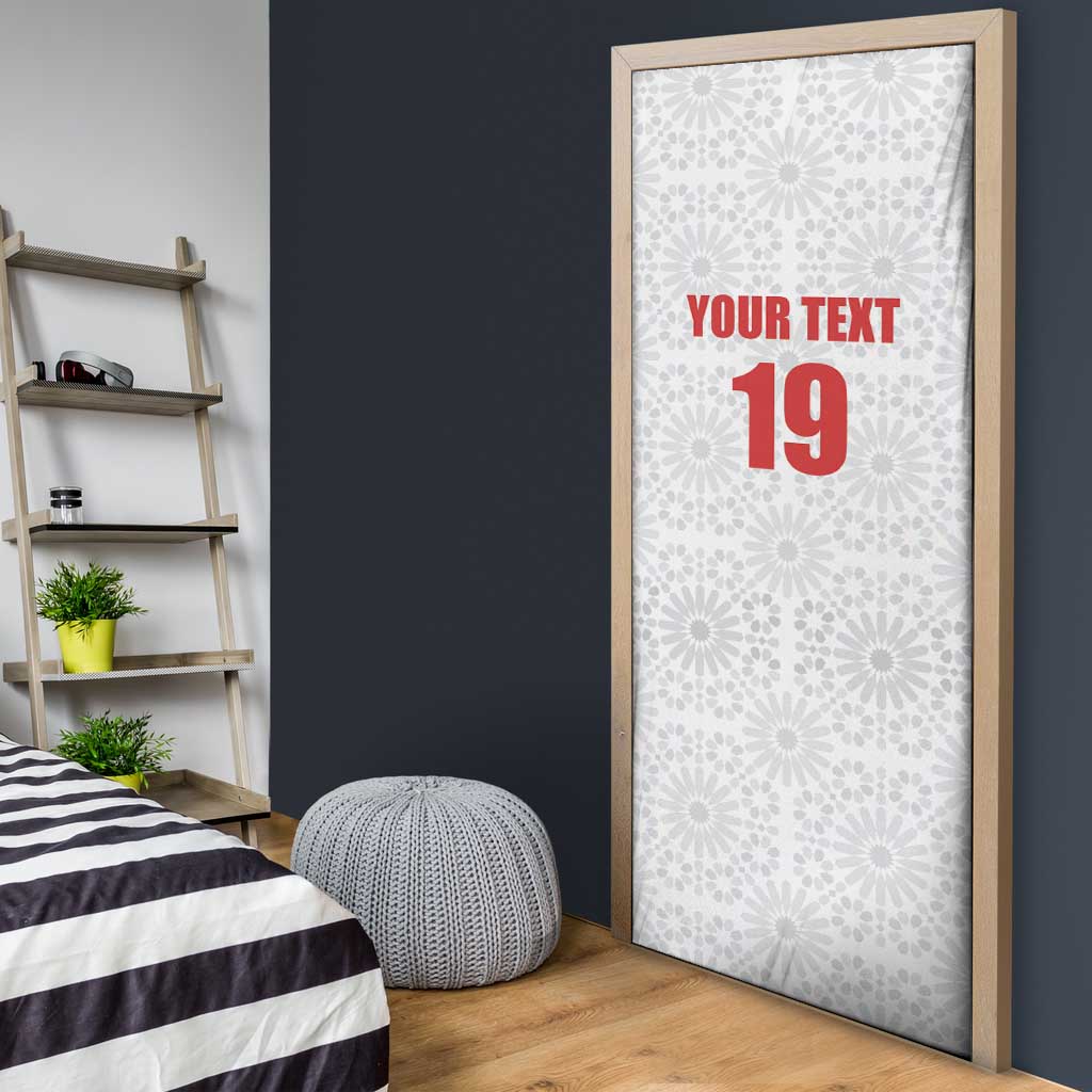 Custom Morocco Football Door Cover Road To Football Glory - African Pride