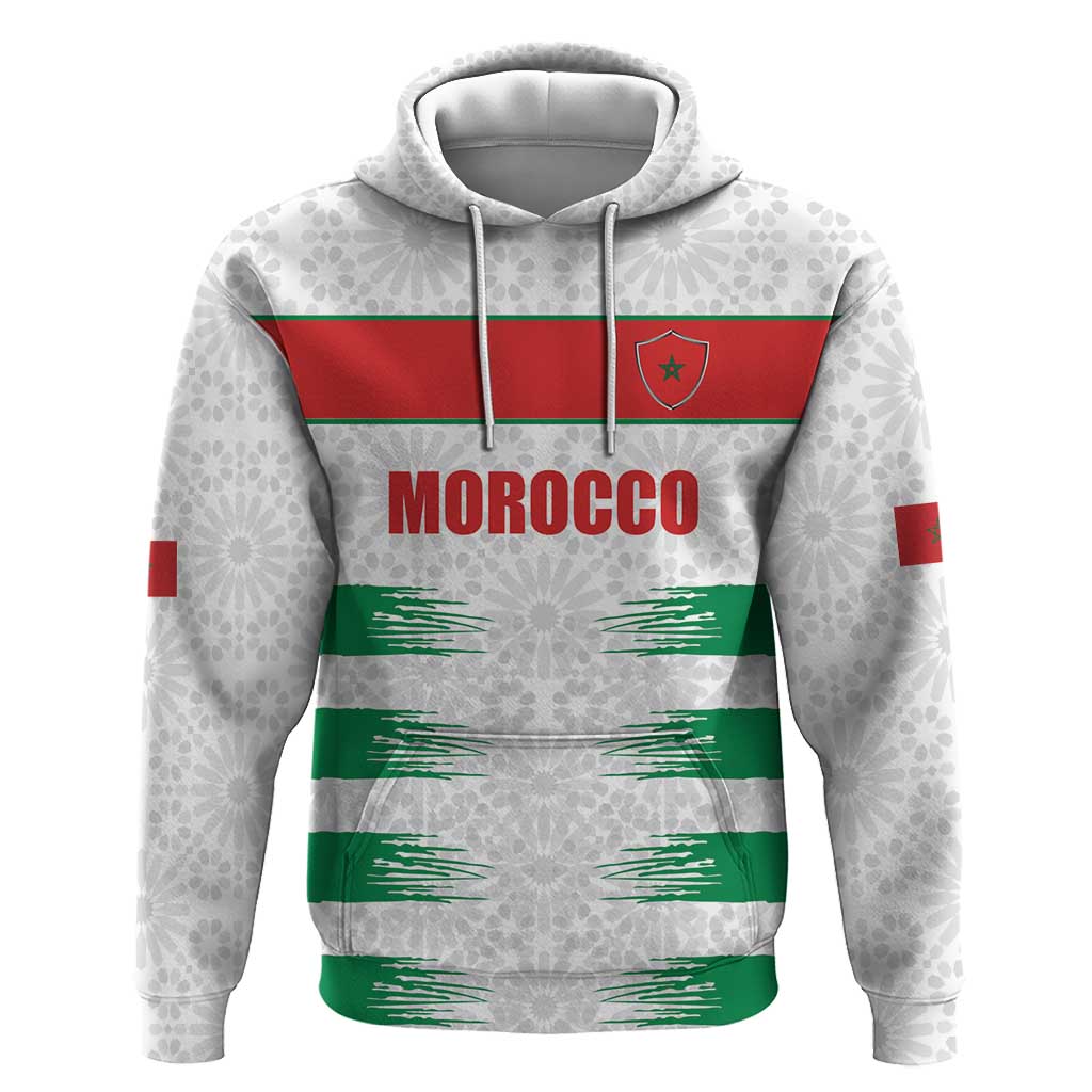 Custom Morocco Football Hoodie Road To Football Glory - African Pride