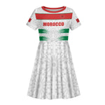 Custom Morocco Football Kid Short Sleeve Dress Road To Football Glory LT19