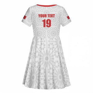 Custom Morocco Football Kid Short Sleeve Dress Road To Football Glory LT19