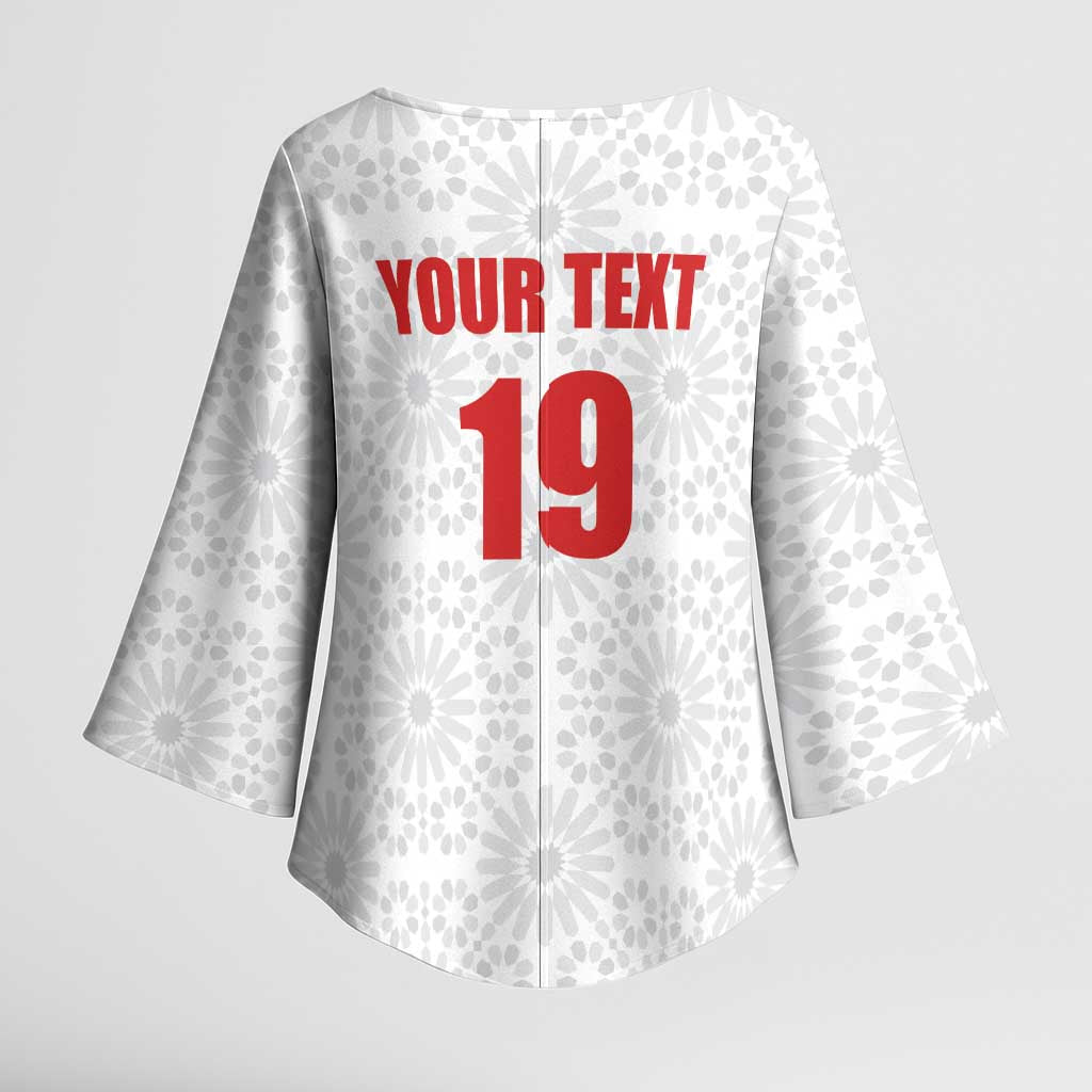 Custom Morocco Football Kimono Sleeve Blouse Road To Football Glory - African Pride