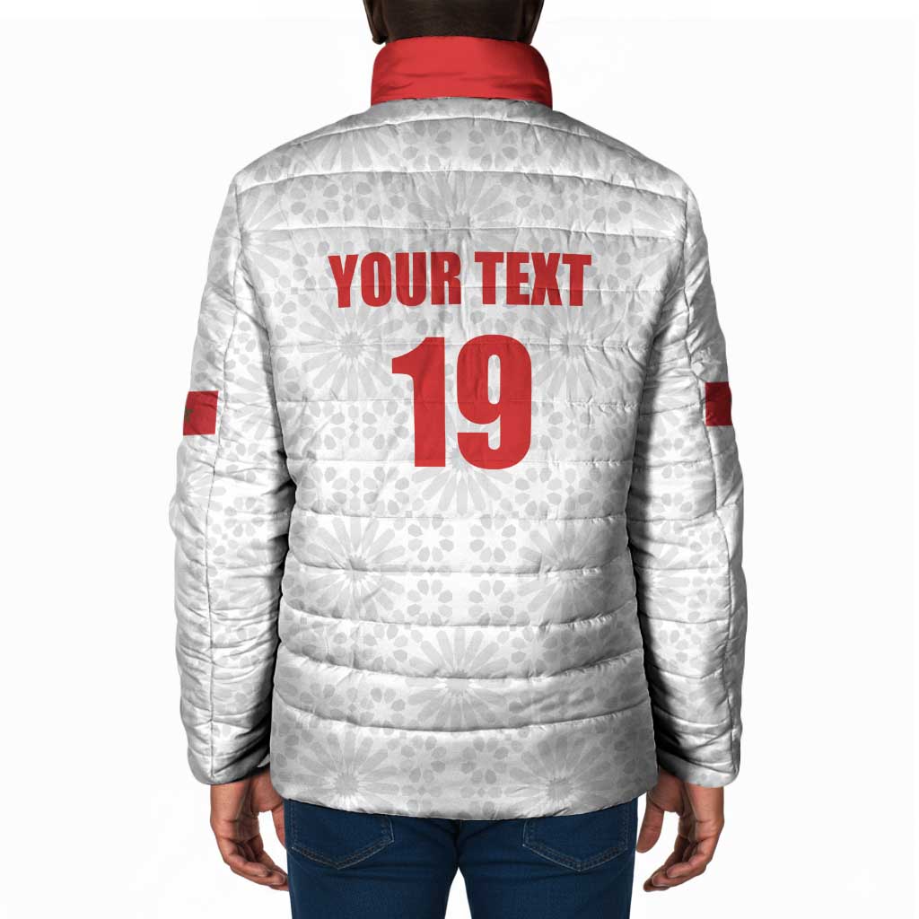 Custom Morocco Football Padded Jacket Road To Football Glory - African Pride