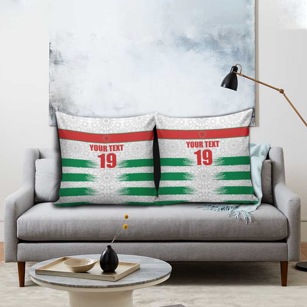 Custom Morocco Football Pillow Cover Road To Football Glory - African Pride