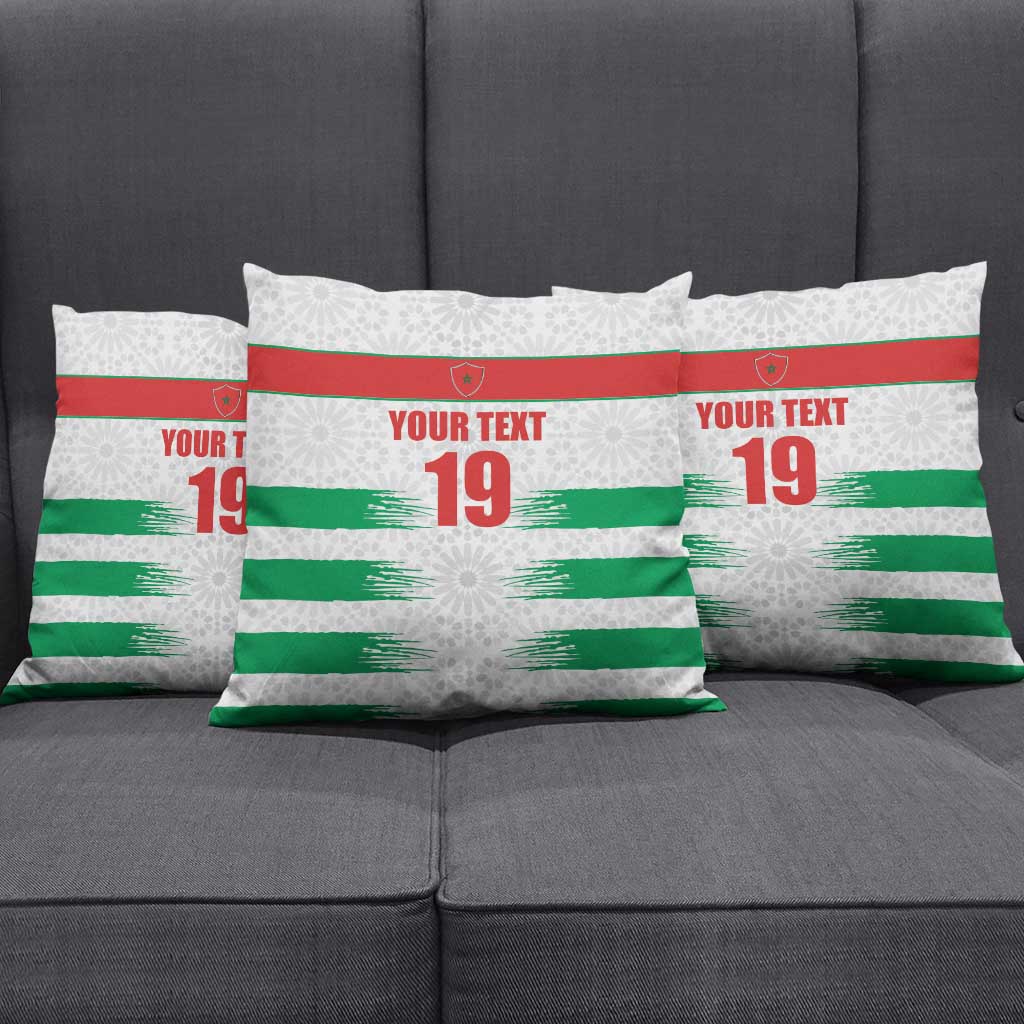 Custom Morocco Football Pillow Cover Road To Football Glory - African Pride